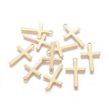 20pcs Cross Charms Stainless Steel Pendants for DIY Jewelry Making