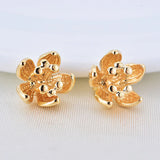 20pcs Small Flower Pendant Necklace Bracelet DIY Plating 8.5mm