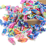 20pcs Polymer Clay 10mm Pendant Flower Flip Flop Shape for DIY Jewelry
