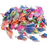 20pcs Polymer Clay 10mm Pendant Flower Flip Flop Shape for DIY Jewelry