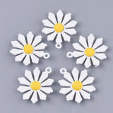 20pcs Alloy Daisy Pendants for DIY Jewelry Making