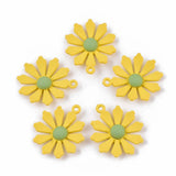 20pcs Alloy Daisy Pendants for DIY Jewelry Making