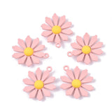 20pcs Alloy Daisy Pendants for DIY Jewelry Making