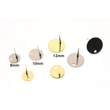 20pcs Stainless Steel Blank Post Earring Studs Pins for Jewelry Findings