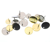 20pcs Stainless Steel Blank Post Earring Studs Pins for Jewelry Findings