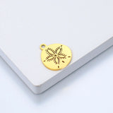 20pcs Stainless Steel Flower Charms for DIY Jewelry Making