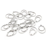20pcs Irregular Water Drop Open Frame Charm Pendant