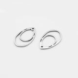 20pcs Irregular Water Drop Open Frame Charm Pendant