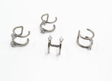 20pcs Stainless Steel Ear Cuff CZ Wrap Clip On Earrings