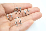 20pcs Stainless Steel Ear Cuff CZ Wrap Clip On Earrings