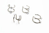 20pcs Stainless Steel Ear Cuff CZ Wrap Clip On Earrings