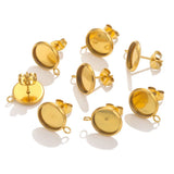 20pcs Stainless Steel Earring DIY Resin Earrings Supplies Fit Glass Cabochons