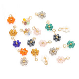 20pcs Stainless Steel Crystal Beads Charms for DIY Jewelry Making