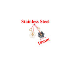 20pcs Stainless Steel Crystal Beads Charms for DIY Jewelry Making