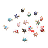 20pcs Stainless Steel Star Eyes Beads Jewelry Making Findings