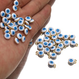 20pcs Stainless Steel Star Eyes Beads Jewelry Making Findings