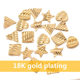 20pcs Stainless Steel Moon LOVE Star Pendants for Earrings DIY