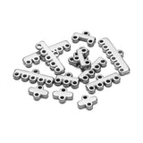20pcs Stainless Steel Multilayer Necklace Bracelet Clasps Chains for DIY Jewelry