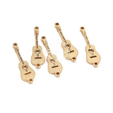 20pcs Stainless Steel Music Note Guitar Charm Connectors 22mm