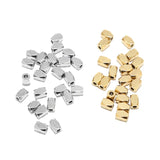 20pcs Stainless Steel Plated 6x4mm Spacer Beads 1.8mm Hole Cube Square