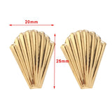 Stainless Steel Shell Earrings Silver Metal Drop Earring DIY Jewelry