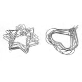 20pcs Stainless Steel Heart Hoops Earrings Circle Wire Star Loop DIY Jewelry