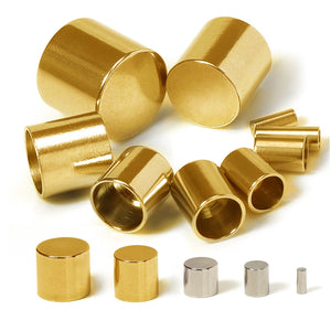 20pcs Stainless Steel Leather Cord Fastener End Caps 2-10mm DIY Jewelry Findings