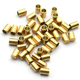 20pcs Stainless Steel Leather Cord Fastener End Caps 2-10mm DIY Jewelry Findings