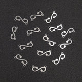 20pcs Stainless Steel Letter S Charms DIY Accessories Bracelet Necklace Pendant