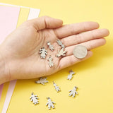 20pcs Boy Girl Stainless Steel Pendants for Jewelry Making DIY