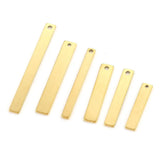 20pcs Stainless Steel Rectangle Charms for Earrings DIY Jewelry Making