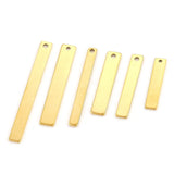 20pcs Stainless Steel Rectangle Charms for Earrings DIY Jewelry Making