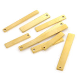 20pcs Stainless Steel Rectangle Charms for Earrings DIY Jewelry Making