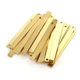 20pcs Stainless Steel Rectangle Charms for Earrings DIY Jewelry Making