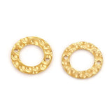 20pcs Stainless Steel Texture Circle Charms Double Hole Conectors for DIY Earrin