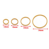 20pcs Stainless Steel Spiral Round Twisted Big Circles Ear Wire Hoops