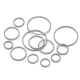 20pcs Stainless Steel Spiral Round Twisted Big Circles Ear Wire Hoops