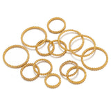 20pcs Stainless Steel Spiral Round Twisted Big Circles Ear Wire Hoops