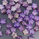 20pcs Star Healing Crystal Stone Pendants Pink Tiger Eye Agates Charms