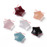20pcs Star Shape Stone Beads for Jewelry Making