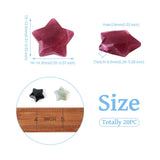 20pcs Star Shape Stone Beads for Jewelry Making