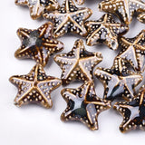 20pcs Starfish Ceramic Beads for Jewelry Making Keychain Necklace