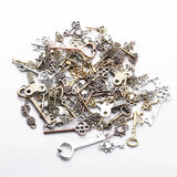 20pcs Steampunk Mixed Keys Charms Vintage Bronze Metal Zinc Alloy