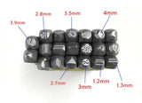 20pcs Steel Punches Set Leather Printing Flower Punch Stamp Jewelry Making Tools