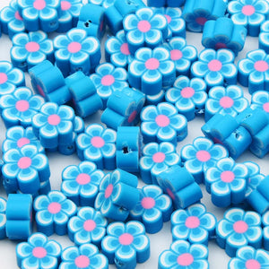 20pcs Sunflower Polymer Clay Beads Jewelry Making DIY Crafts