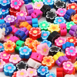 20pcs Sunflower Polymer Clay Beads Jewelry Making DIY Crafts