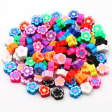 20pcs Sunflower Polymer Clay Beads Jewelry Making DIY Crafts