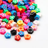 20pcs Sunflower Polymer Clay Beads Jewelry Making DIY Crafts