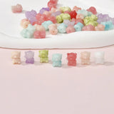 20pcs Synthetic Coral Shell Bear Beads 12x13mm DIY Artificial Coral Bead