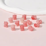 20pcs Synthetic Coral Shell Bear Beads 12x13mm DIY Artificial Coral Bead